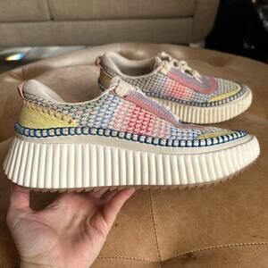 Dolce Vita Pastel Woven Platform Sneakers Chunky Sole, Women's 8